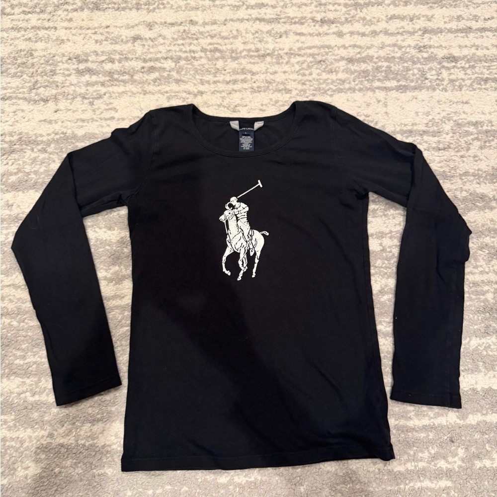 Black Kids Long Sleeve Shirt
